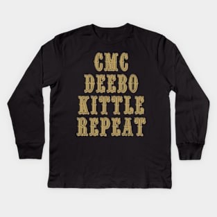 CMC Deebo Kittle Repeat Kids Long Sleeve T-Shirt